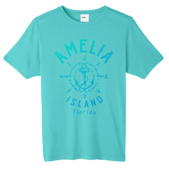 Amelia Island Compass Rose Florida Cute Gift ChromaSoft Performance T-Shirt