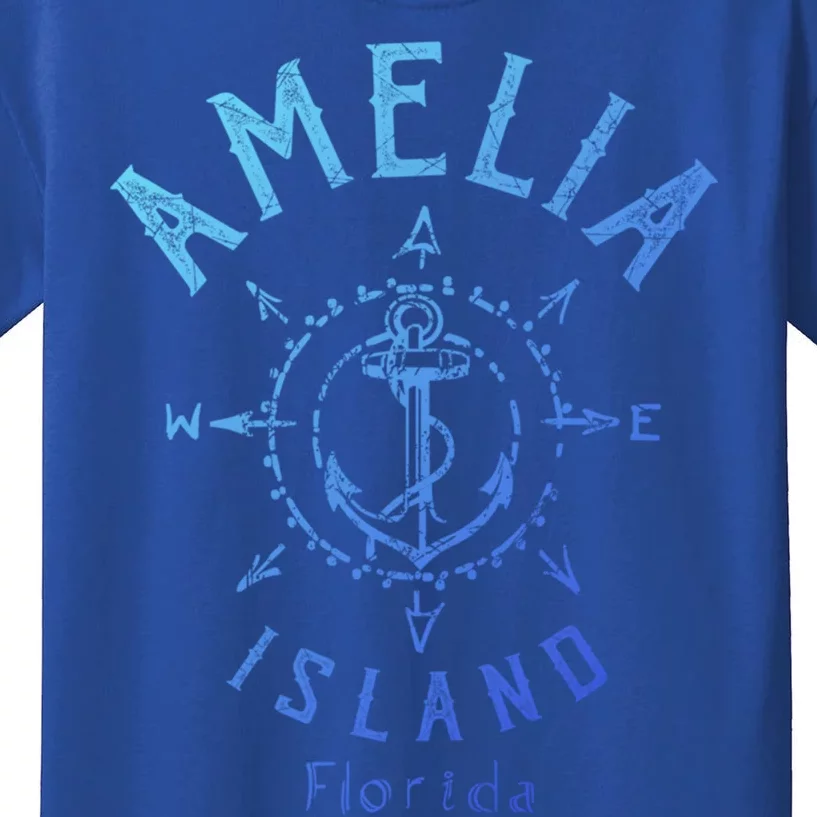 Amelia Island Compass Rose Florida Cute Gift Kids T-Shirt