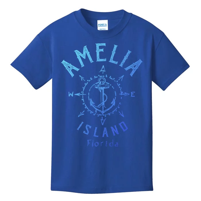 Amelia Island Compass Rose Florida Cute Gift Kids T-Shirt