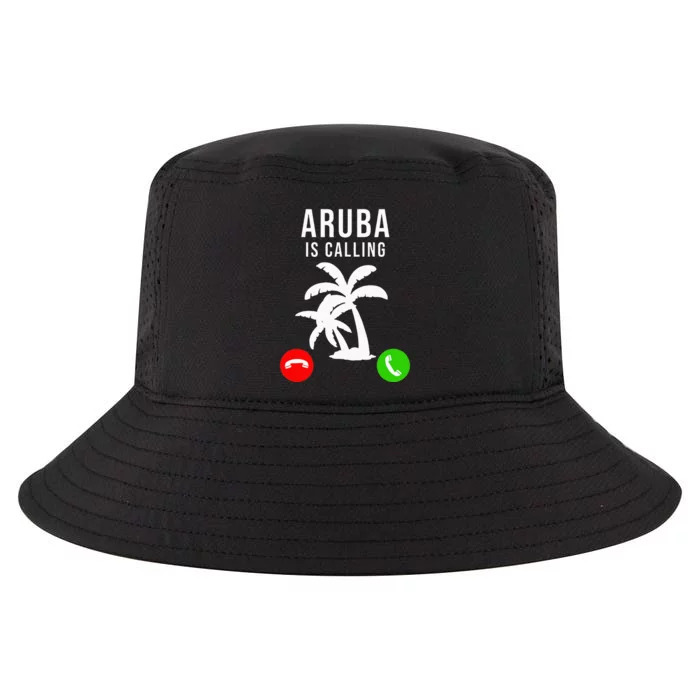 Aruba Is Calling Funny Vacation Souvenir Holiday Aruba Cool Comfort Performance Bucket Hat