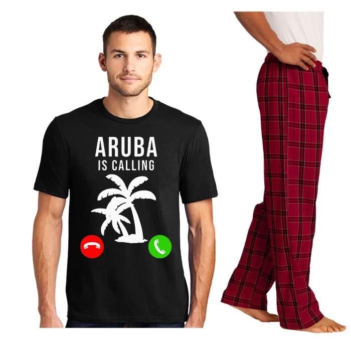 Aruba Is Calling Funny Vacation Souvenir Holiday Aruba Pajama Set