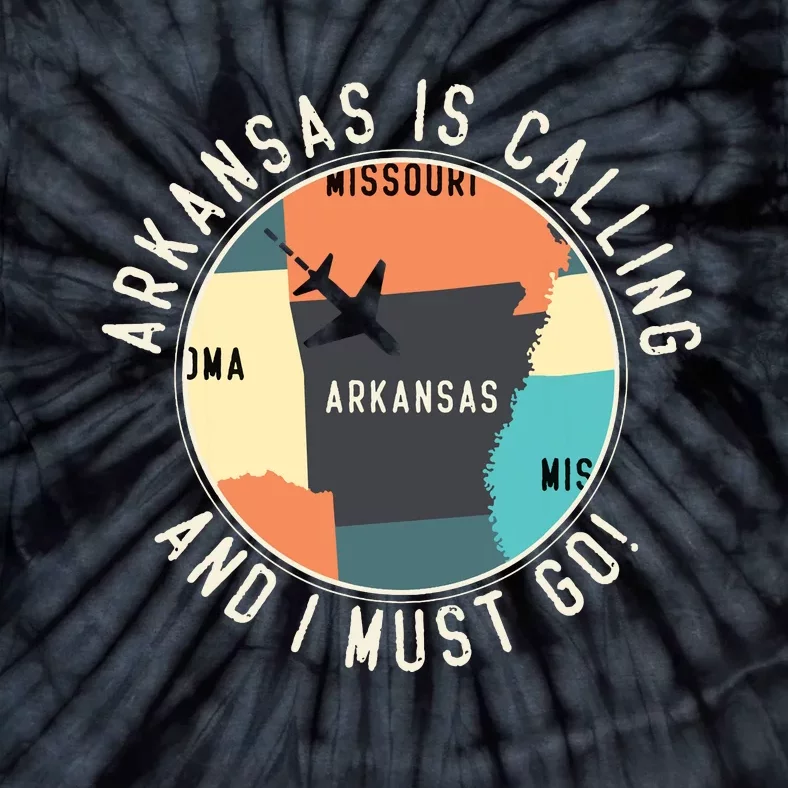 Arkansas Is Calling And I Must Go Arkansas State Tie-Dye T-Shirt