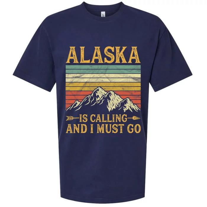 Alaska Is Calling And I Must Go Sueded Cloud Jersey T-Shirt