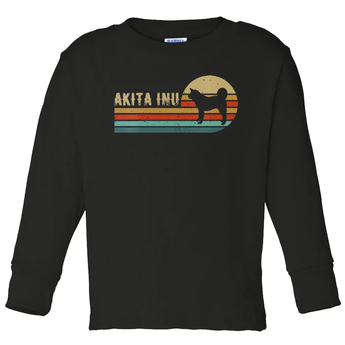 Akita Inu Dog Toddler Long Sleeve Shirt