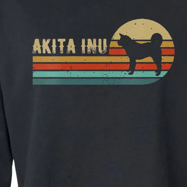 Akita Inu Dog Cropped Pullover Crew