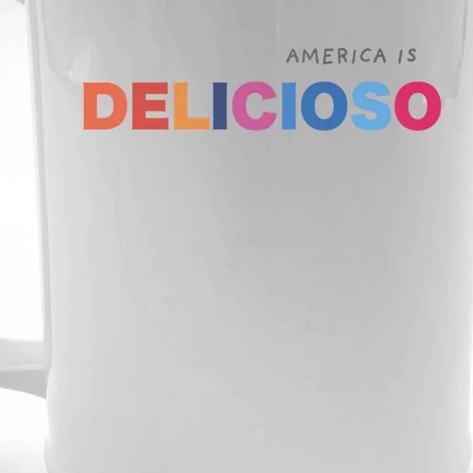 America Is Delicioso Positive Message Cool Gift Usa Gift Front & Back Beer Stein