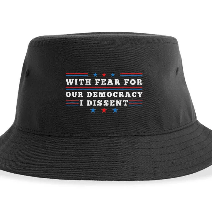 American I Dissent Democracy Support Sustainable Bucket Hat