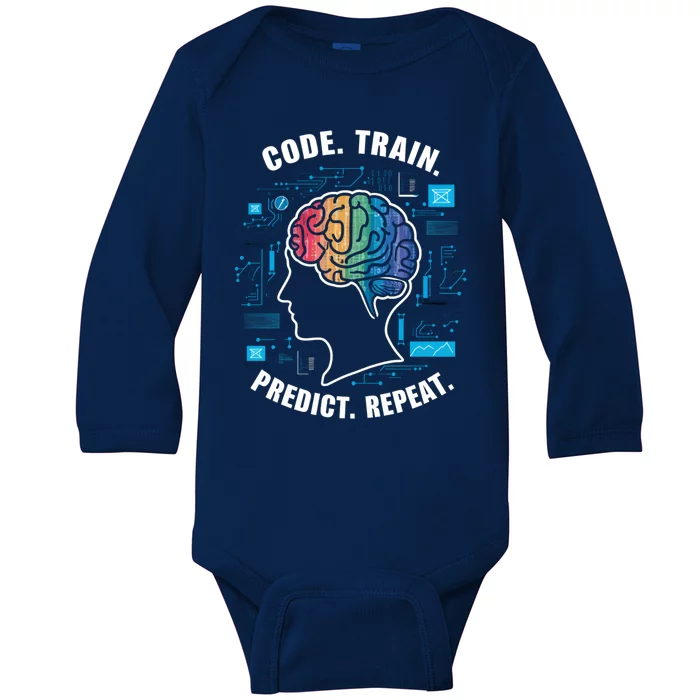 Artificial Intelligence Engineer Ai And Machine Learning Gift Baby Long Sleeve Bodysuit