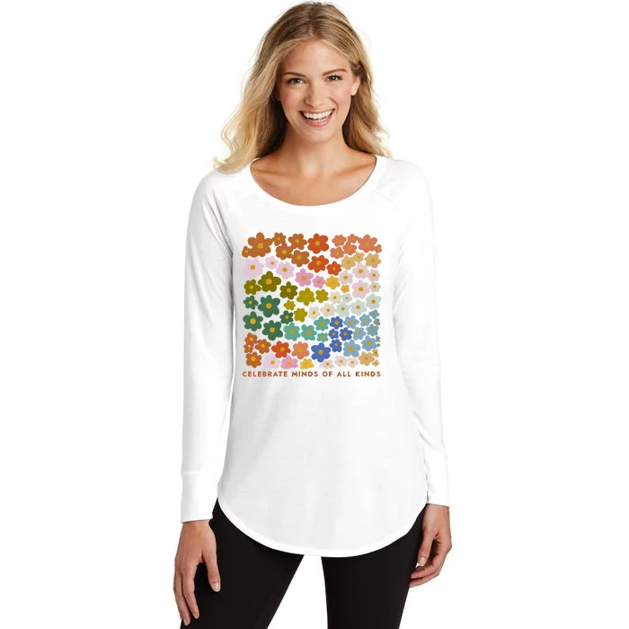 Autism Inclusive Education Celebrate Mind Of All Kind Women's Perfect Tri Tunic Long Sleeve Shirt