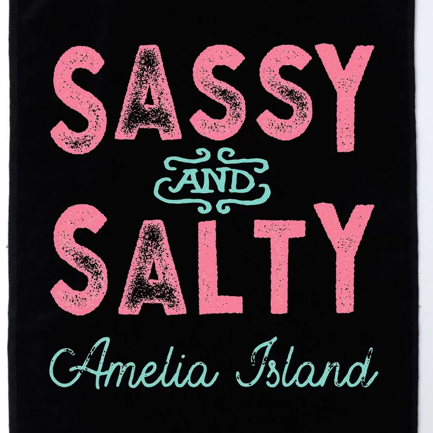 Amelia Island Florida Sassy Platinum Collection Golf Towel