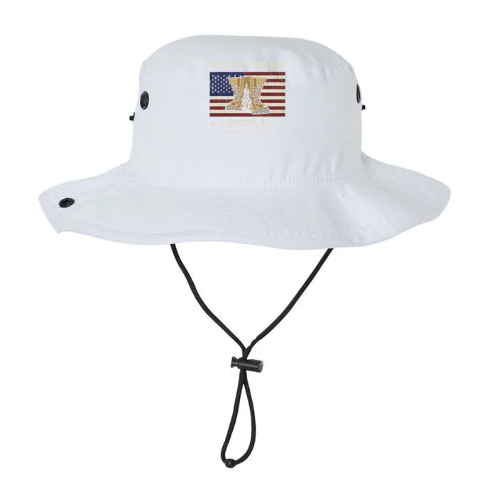 America I Fight For My People Army Veteran Cool Gift Legacy Cool Fit Booney Bucket Hat