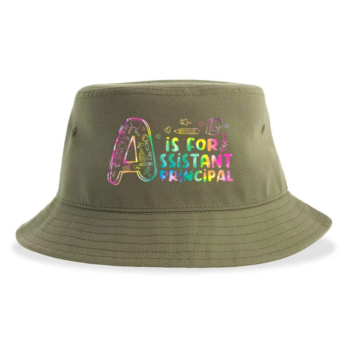 A Is For Assistant Principal School Assistant Principal Meaningful Gift Sustainable Bucket Hat