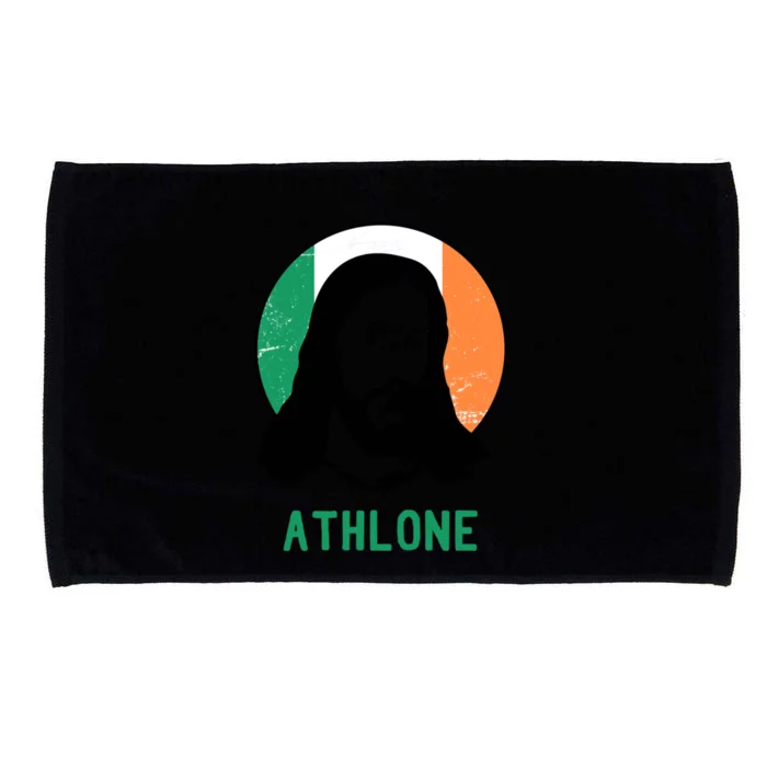 Athlone Ireland Flag Jesus St Patricks Day Cool Gift Microfiber Hand Towel