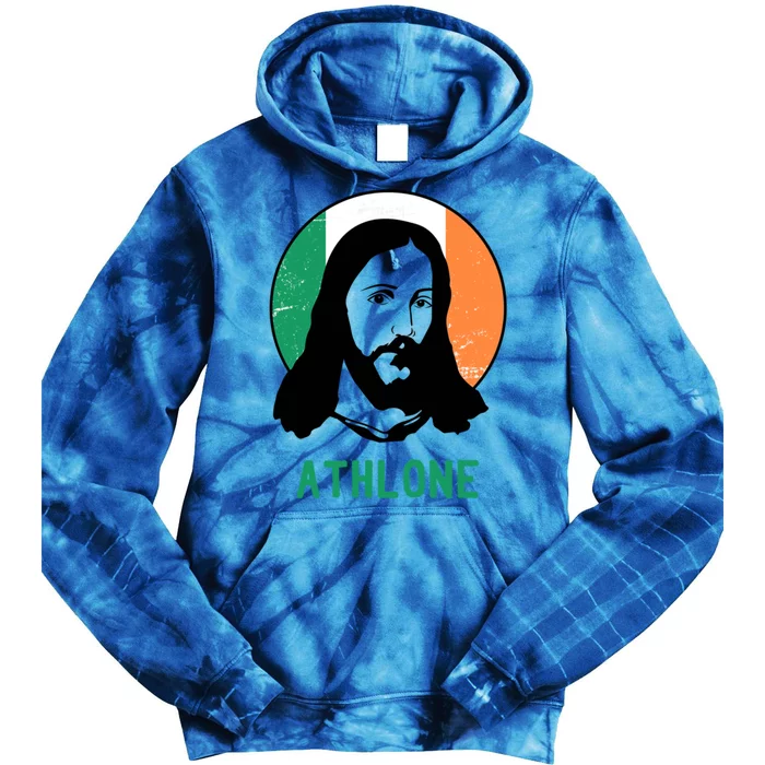 Athlone Ireland Flag Jesus St Patricks Day Cool Gift Tie Dye Hoodie