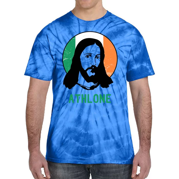 Athlone Ireland Flag Jesus St Patricks Day Cool Gift Tie-Dye T-Shirt