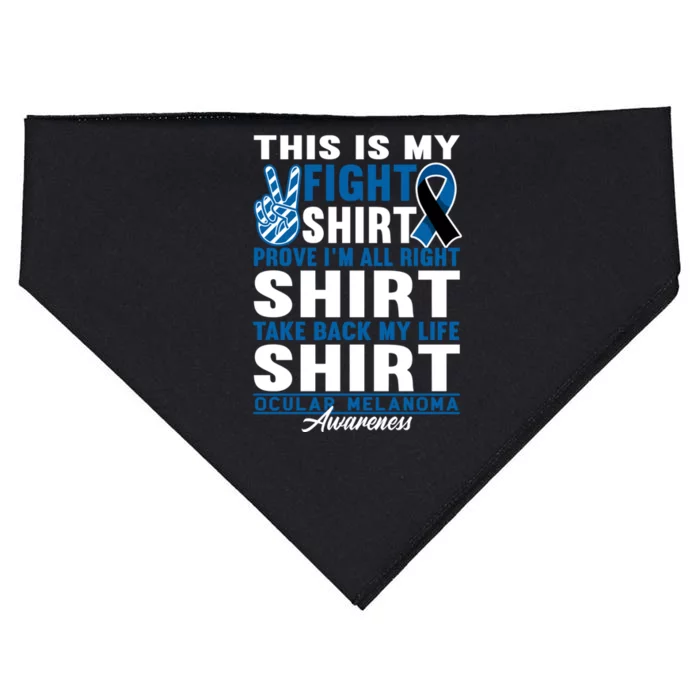 Awareness I Fighfunny Gift I Eye Cancer And Ocular Melanoma Gift USA-Made Doggie Bandana