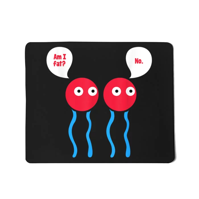 Am I Fat? Funny Lipid Cell Biology Science Pun Mousepad