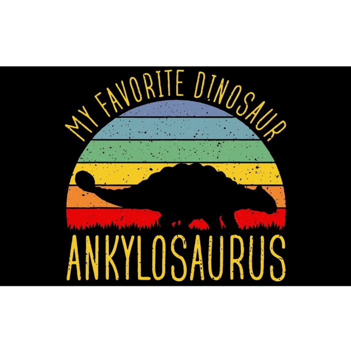 Ankylosaurus Is Favorite Dinosaur Dino Lovers Bumper Sticker