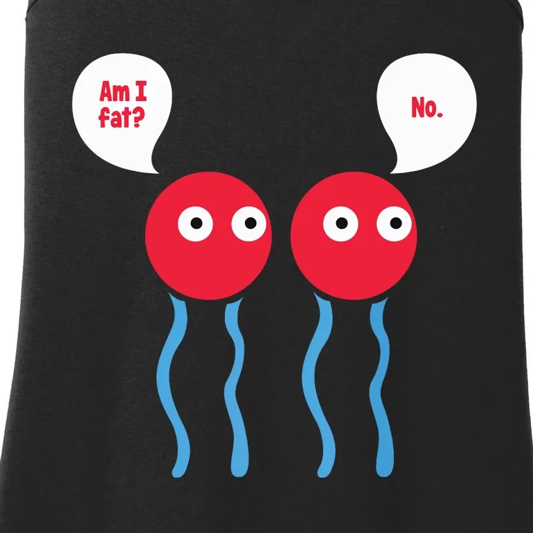 Am I Fat Funny Lipid Cell Biology Science Pun Ladies Essential Tank