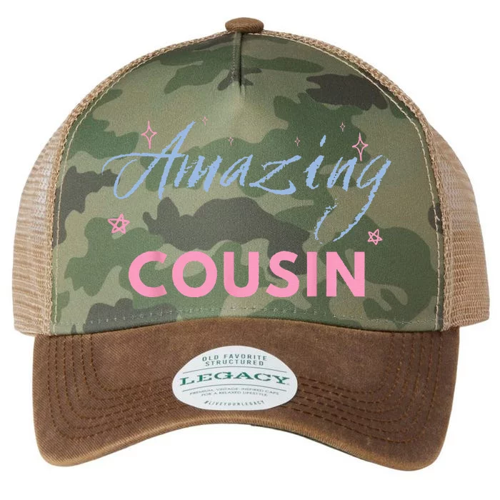 A Is For Amazing Colorful Amazing Cousin Legacy Tie Dye Trucker Hat