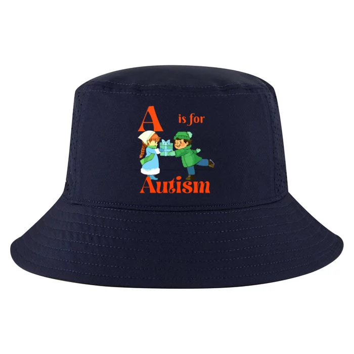 A Is For Autism Funny Autistic Gifts Autism Awareness Cool Comfort Performance Bucket Hat