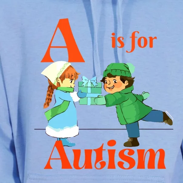 A Is For Autism Funny Autistic Gifts Autism Awareness Unisex Surf Hoodie