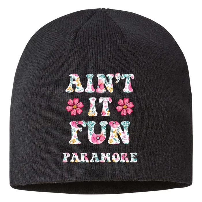 Aint It Fun P.A.R.A.M.O.R.E Floral Music Concert 8 1/2in Sustainable Knit Beanie