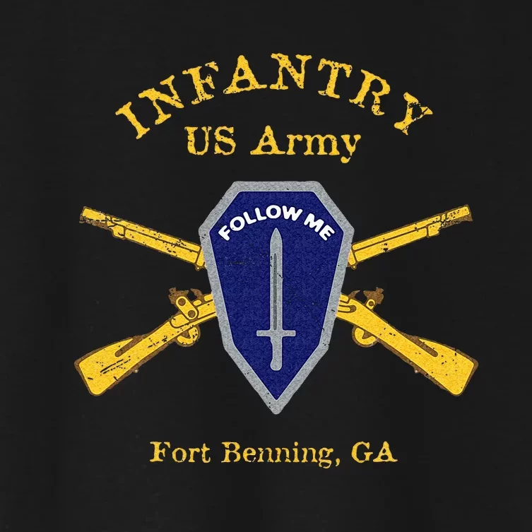 Army Infantry Fort Benning GA Women's Crop Top Tee