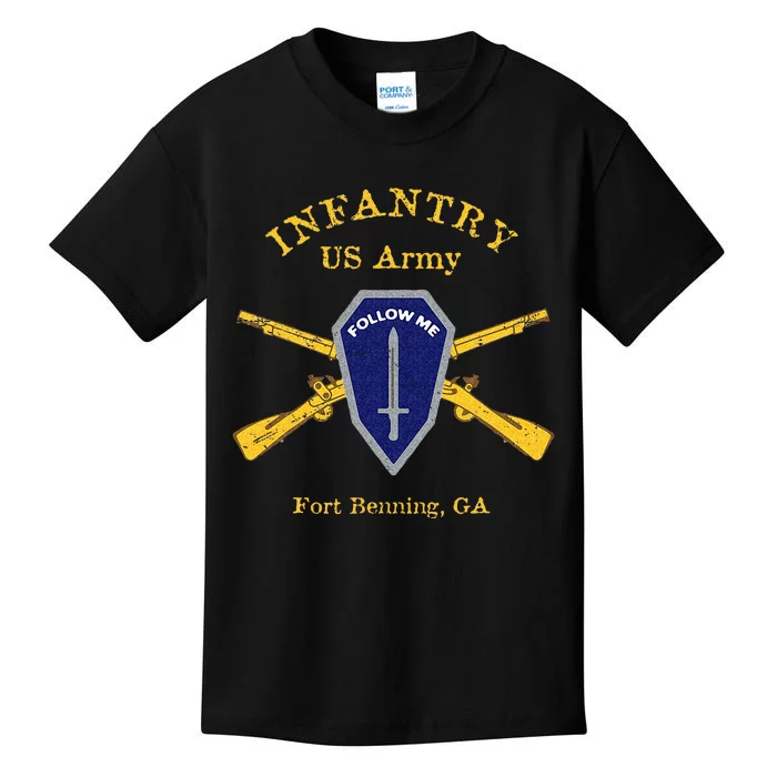 Army Infantry Fort Benning GA Kids T-Shirt