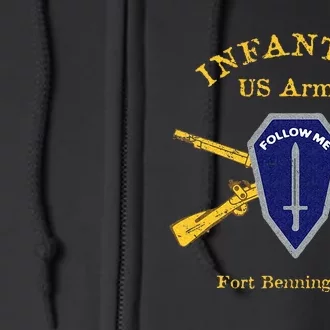 Army Infantry Fort Benning GA Full Zip Hoodie