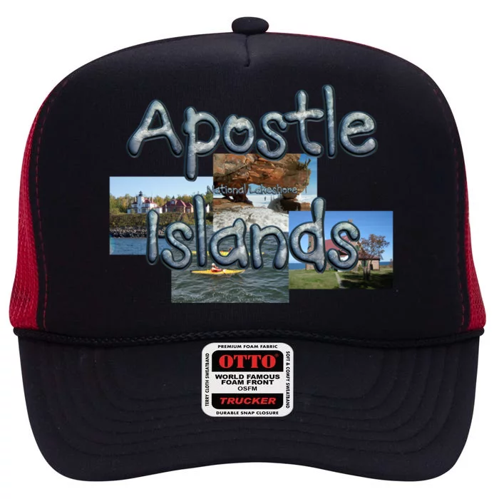 Apostle Islands Gift High Crown Mesh Trucker Hat