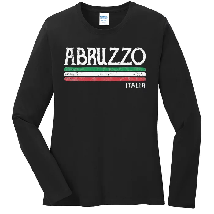 Abruzzo Italia Gift Italian Souvenir Italy Ladies Long Sleeve Shirt