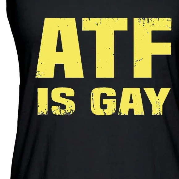 Atf Is Gay Funny Ladies Essential Flowy Tank