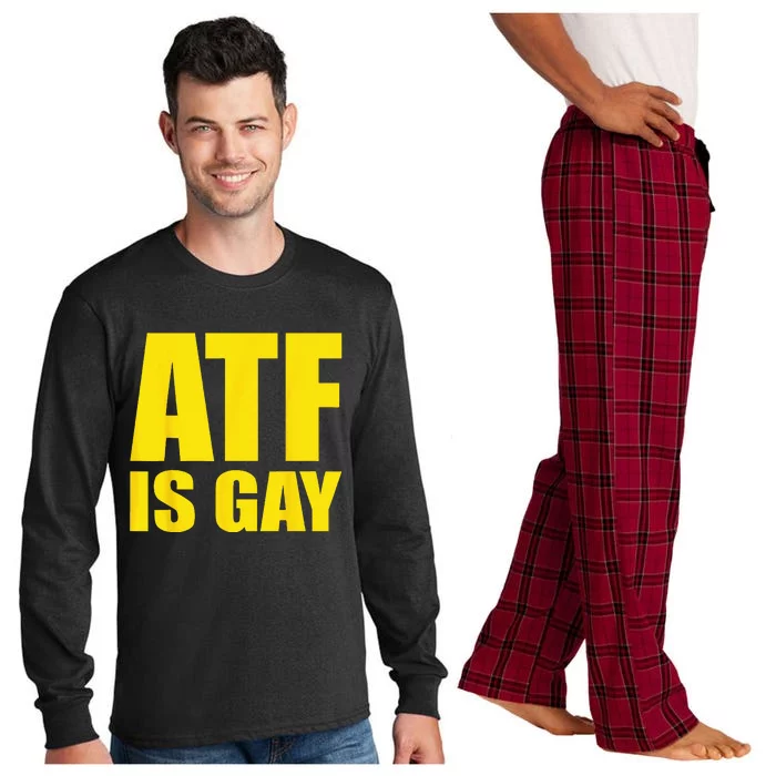 Atf is Gay funny Lgbtq pride Support Long Sleeve Pajama Set