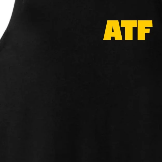 Atf Is Gay Front And Back Human Rights Equality Pride Front & Back Ladies Tri-Blend Wicking Tank