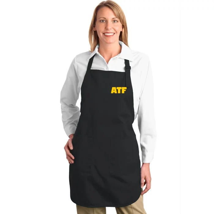 Atf Is Gay Front And Back Human Rights Equality Pride Front & Back Full-Length Apron With Pocket