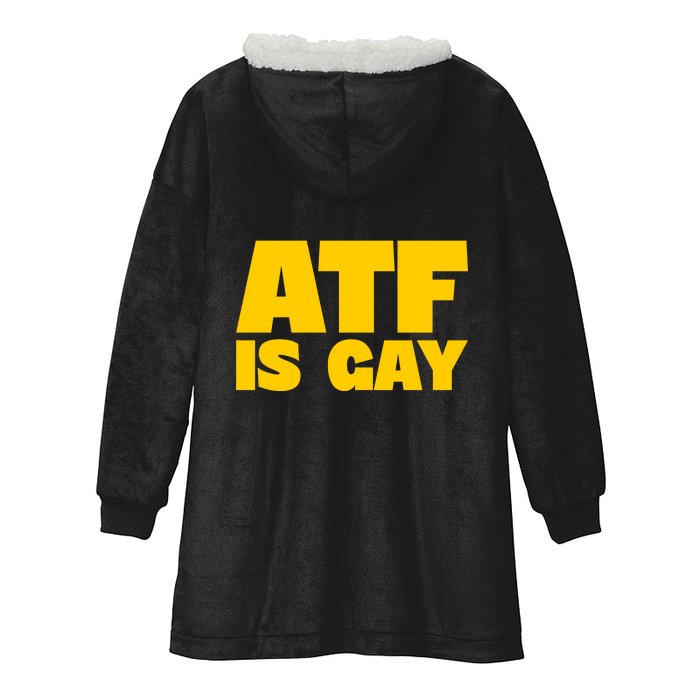 Atf Is Gay Front And Back Human Rights Equality Pride Front & Back Hooded Wearable Blanket