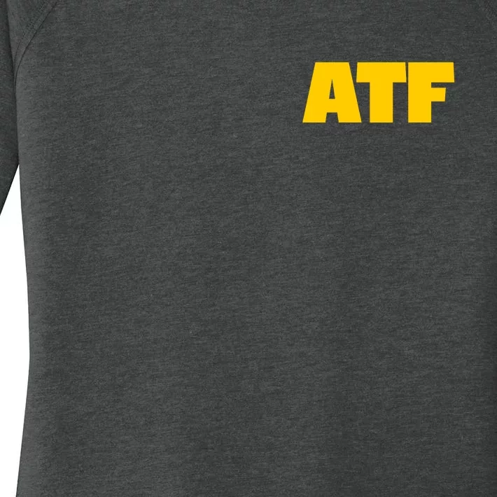 Atf Is Gay Front And Back Human Rights Equality Pride Front & Back Women's Perfect Tri Tunic Long Sleeve Shirt