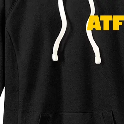 Atf Is Gay Front And Back Human Rights Equality Pride Front & Back Women's Fleece Hoodie