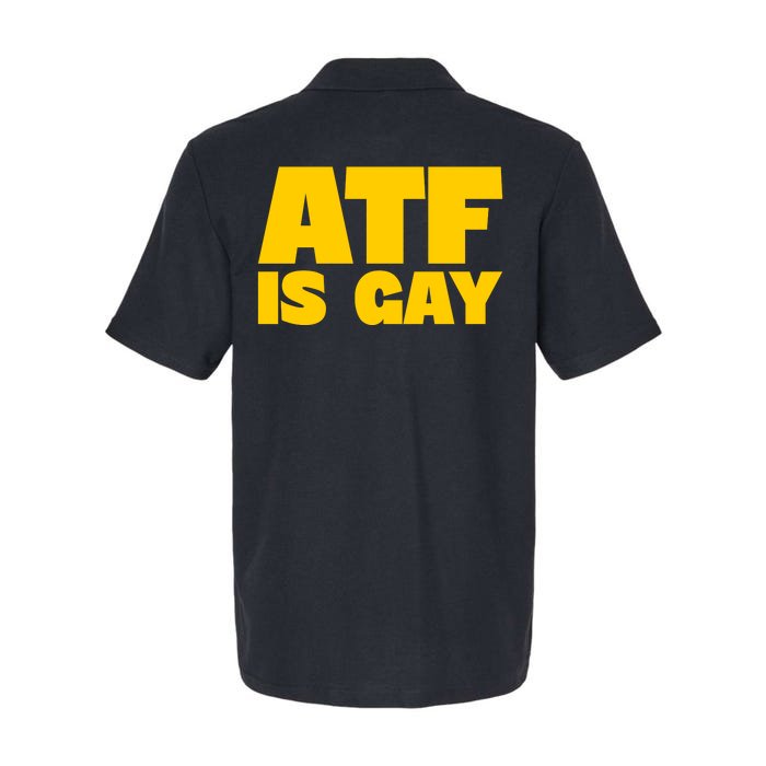 Atf Is Gay Front And Back Human Rights Equality Pride Front & Back Softstyle Adult Sport Polo