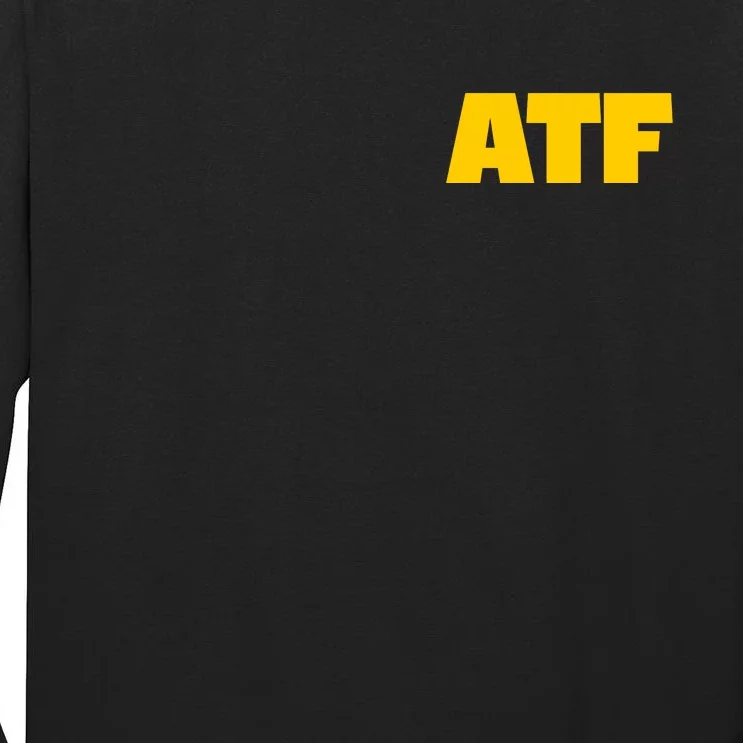 Atf Is Gay Front And Back Human Rights Equality Pride Front & Back Tall Long Sleeve T-Shirt