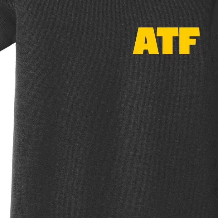 Atf Is Gay Front And Back Human Rights Equality Pride Front & Back Baby Bodysuit