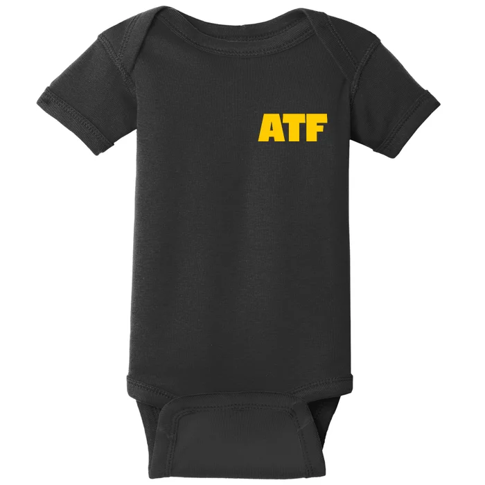 Atf Is Gay Front And Back Human Rights Equality Pride Front & Back Baby Bodysuit