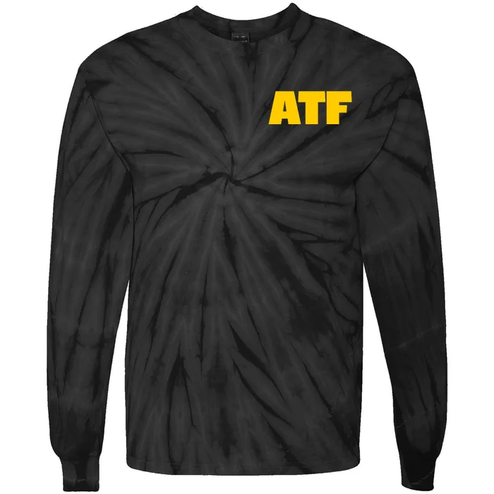 Atf Is Gay Front And Back Human Rights Equality Pride Front & Back Tie-Dye Long Sleeve Shirt