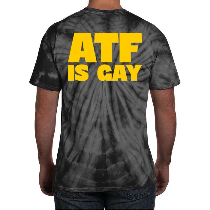 Atf Is Gay Front And Back Human Rights Equality Pride Front & Back Tie-Dye T-Shirt