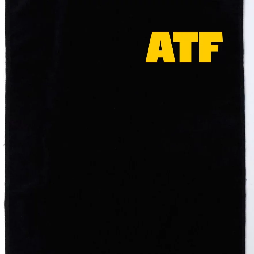 Atf Is Gay Front And Back Human Rights Equality Pride Front & Back Platinum Collection Golf Towel