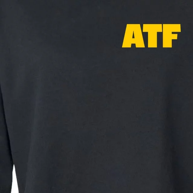 Atf Is Gay Front And Back Human Rights Equality Pride Front & Back Cropped Pullover Crew