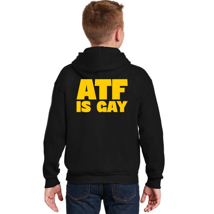 Atf Is Gay Front And Back Human Rights Equality Pride Front & Back Kids Hoodie