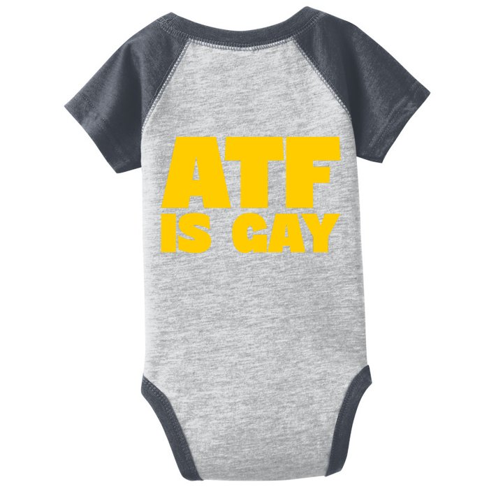 Atf Is Gay Front And Back Human Rights Equality Pride Front & Back Infant Baby Jersey Bodysuit