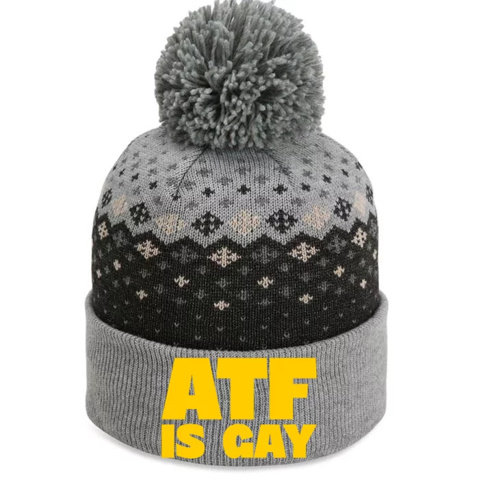 Atf Is Gay Human Rights Equality Pride The Baniff Cuffed Pom Beanie